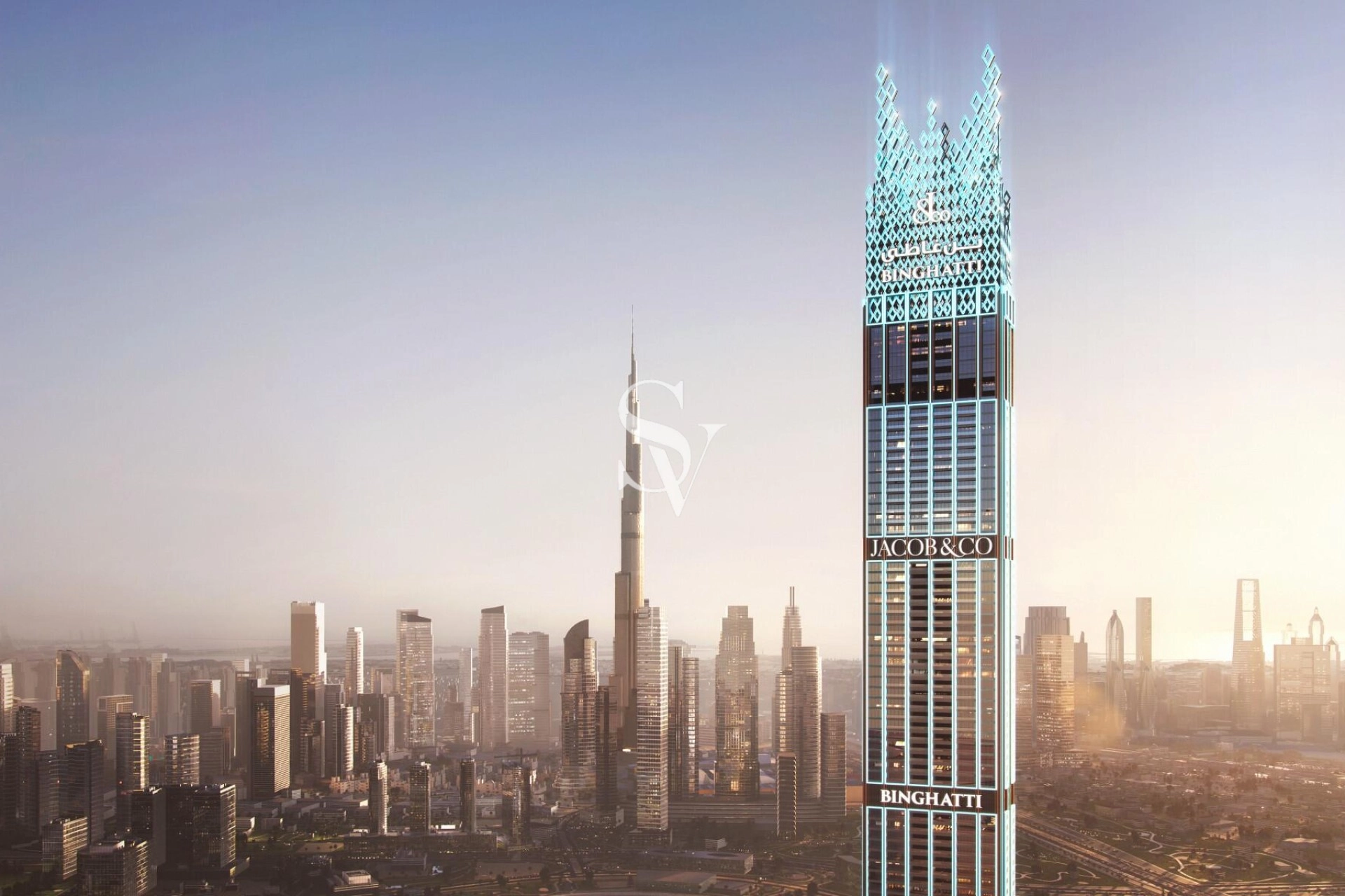 3BR Dubai Skyline View- Burj Khalifa -Jacob and Co